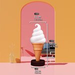 Ice Cream Light Factory - OEM Custom 120cm Creative Waterproof Outdoor