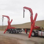 Self Loader Container Trailer Factory - OEM 3 Axles 20-40ft Side Lifter Truck