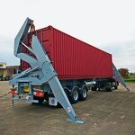 Self Loader Container Trailer Factory - OEM 3 Axles 20-40ft Side Lifter Truck