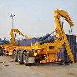 Self Loader Container Trailer Factory - OEM 3 Axles 20-40ft Side Lifter Truck