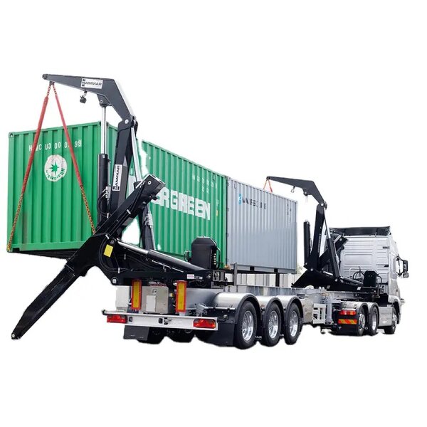 Side Lifter Container Lifting Trailer Factory - OEM 20-40FT 37-45 Ton 3 Axle