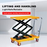 Hydraulic Lift Table Manufacturer - OEM 150-1000KG Manual Lift Table Scissor Cart