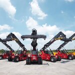 Diesel Electric Container Reach Stacker Manufacturer - OEM 45 Tons Port Crane