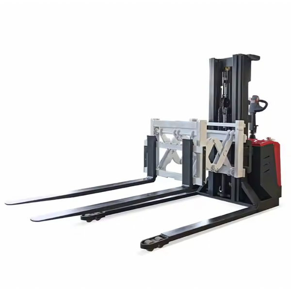 Double Scissor Lifter Manufacturer - OEM 1-2.5Ton Wide Leg Stacker Electric Pallet