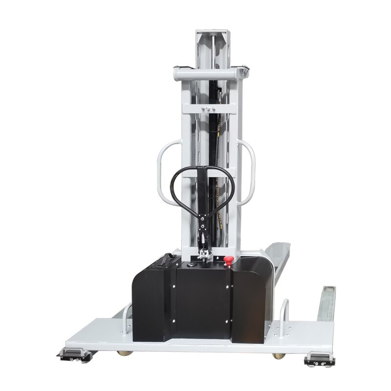 Walkie Self Loading Stacker Factory - OEM 0.5-1T Portable Self-lifting with Straddle