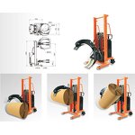 Semi Electric Film Roll Stacker Manufacturer - OEM Flipping Car Paper Roll Circular