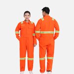 Reflective Safety Clothes Factory - OEM Custom Logo Breathable Cotton Construction Overalls