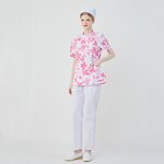 Printed Cotton Doctor Nurse Sets Factory - OEM Medical Clothes Scrubs Women Staff