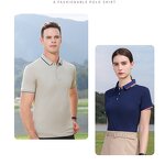 Custom-Made Cotton T-Shirts Factory - OEM Short-Sleeved with Lapels Casual Corporate