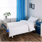 100% Cotton Fitted Bed Sheet Set Factory - OEM Wholesale 3cm Stripe White Hospital