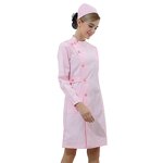 Women's Long Sleeve Nurse Lab Coat Factory - OEM with White Suit Collar Medical