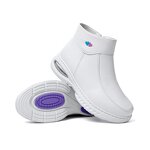Hospital White Non-slip Shoes Manufacturer - OEM High-top Comfortable Nurse Microfiber