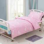 Reusable Hospital Bed Sheet Set Factory - OEM 3-Piece Printed Polyester Cotton
