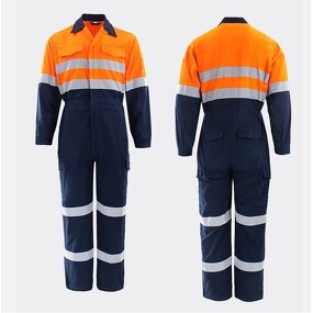 Customizable Construction Overalls Manufacturer - OEM Safety Workwear Reflective Coveralls