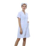 Custom logo Lab Coat Manufacturer - OEM Women Short Sleeves Anti-bacterial Medical