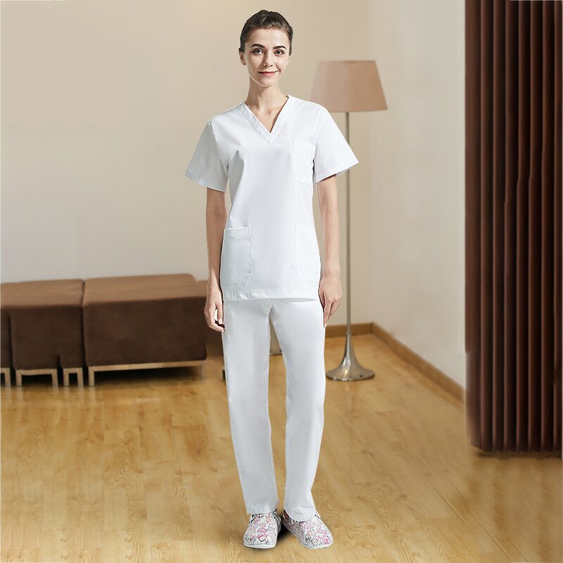 Nurse Hospital Uniform Factory - OEM High Quality Custom Made Scrub with Logo