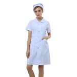 Short-Sleeve Women's Medical Lab Coat Factory - OEM High Quality with Custom Logo