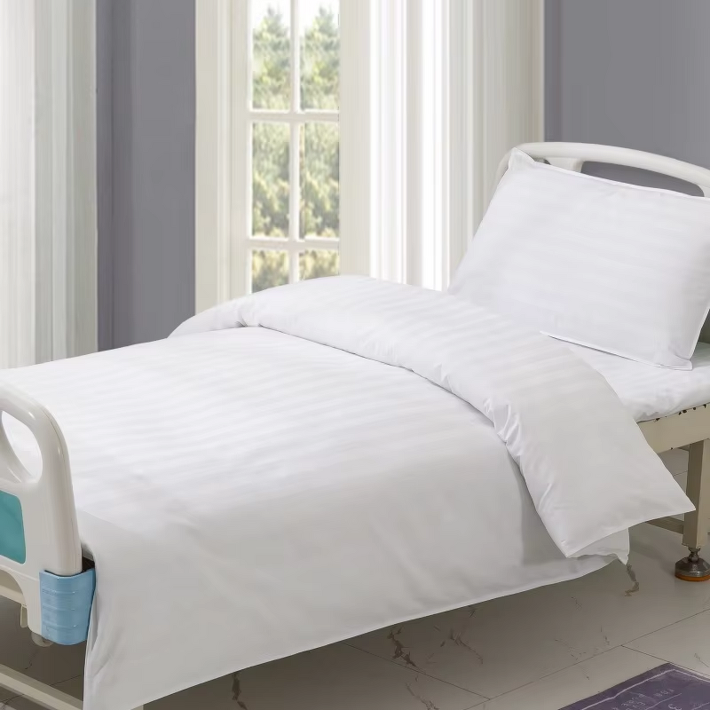Luxury 3-Piece Hospital Sheets Manufacturer - OEM High Quality Solid Striped Polyester