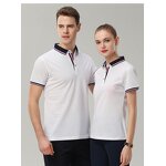 Custom-made Short-sleeved Shirts Manufacturer - OEM with Cotton Lapels Corporate Uniform