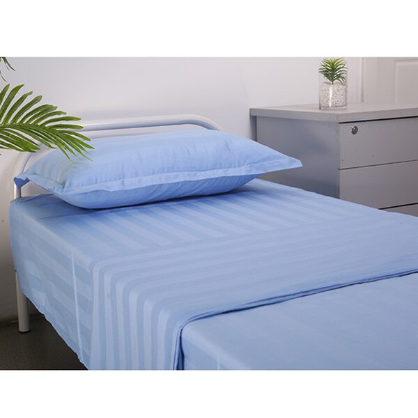 Factory Price Bed Sheets Set Factory - OEM 100% Cotton Solid Striped Woven Home