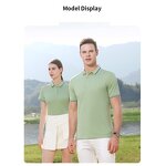 Custom-Made Cotton T-Shirts Factory - OEM Short-Sleeved with Lapels Casual Corporate