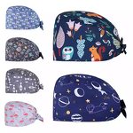Cute Animal Print Scrub Caps Factory - OEM Cotton Women's for Doctors Comfortable