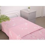 White 100% Cotton Bedding Set Manufacturer - OEM Solid Plain Striped Cover Woven