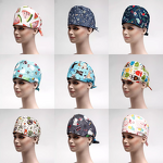 Cute Animal Print Scrub Caps Factory - OEM Cotton Women's for Doctors Comfortable