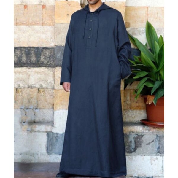 Men Kaftan Factory - OEM Custom Muslim Hooded Loose Casual Abaya