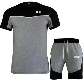 Tracksuit Factory - OEM Custom 100% Cotton Summer T Shirt Short Set