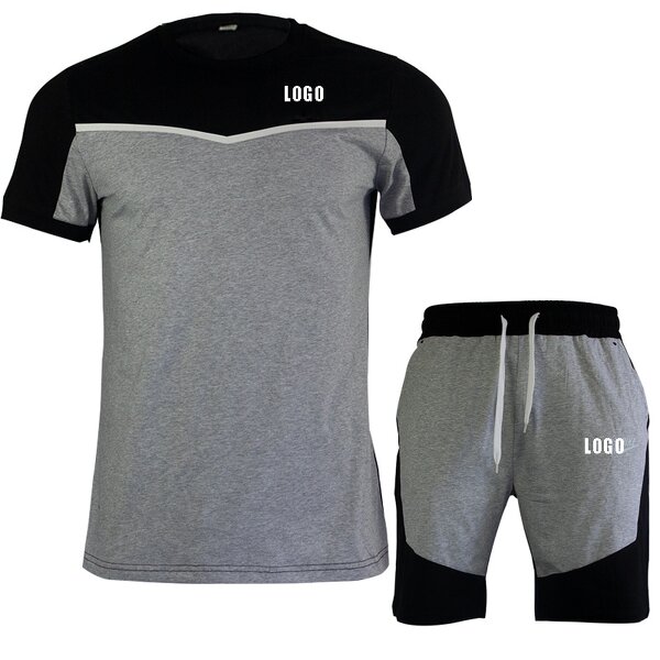 Tracksuit Factory - OEM Custom 100% Cotton Summer T Shirt Short Set
