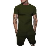 Sports Set Manufacturer - OEM Custom Men's Casual 2pcs Short Sleeve