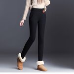 Women Pants Manufacturer - OEM Custom 300g Velvet Warm High Waist