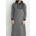 Men Thobe Manufacturer - OEM Custom Long Sleeve Casual Hoodie Kaftan
