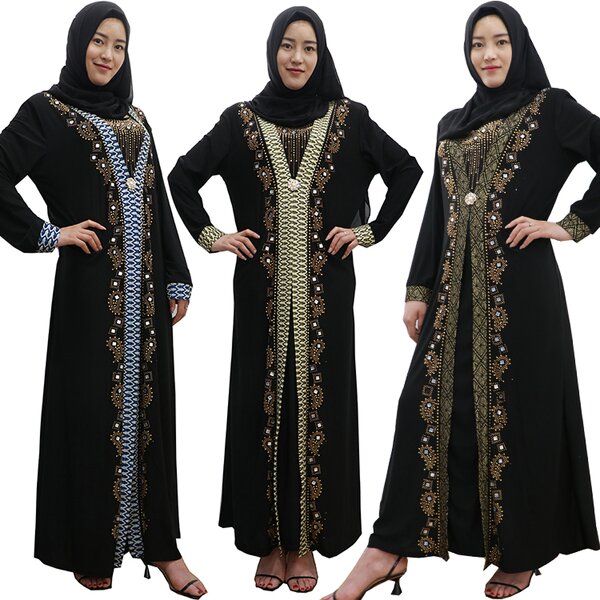 Muslim Abaya Factory - OEM Wholesale Traditional Beaded Maxi Dress