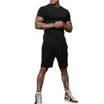 Sports Set Manufacturer - OEM Custom Men's Casual 2pcs Short Sleeve