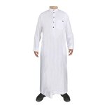 Men Thobe Factory - OEM Custom Saudi Arabia Cotton Standing Collar
