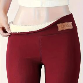 Winter Pants Factory - OEM Custom High Waist Terry Warm Thickened
