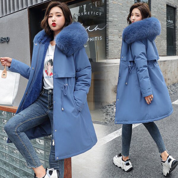 Winter Coat Factory - OEM Wholesale Lady Fur Collar Thick Parka