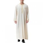 Men Thobe Manufacturer - OEM Wholesale Islam Stand Collar Embroidered