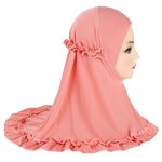 Children's Headscarf Factory - OEM Custom Ruffle Lace Muslim Shawl
