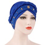 Hijab Hat Manufacturer - OEM Custom Women's Jersey Beads Braid Turban
