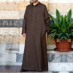Men Thobe Factory - OEM Custom Long Sleeve Hooded Morocco Kaftan