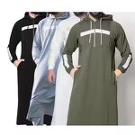 Men Kaftan Manufacturer - OEM Custom Winter Zip Hooded Arab Clothing