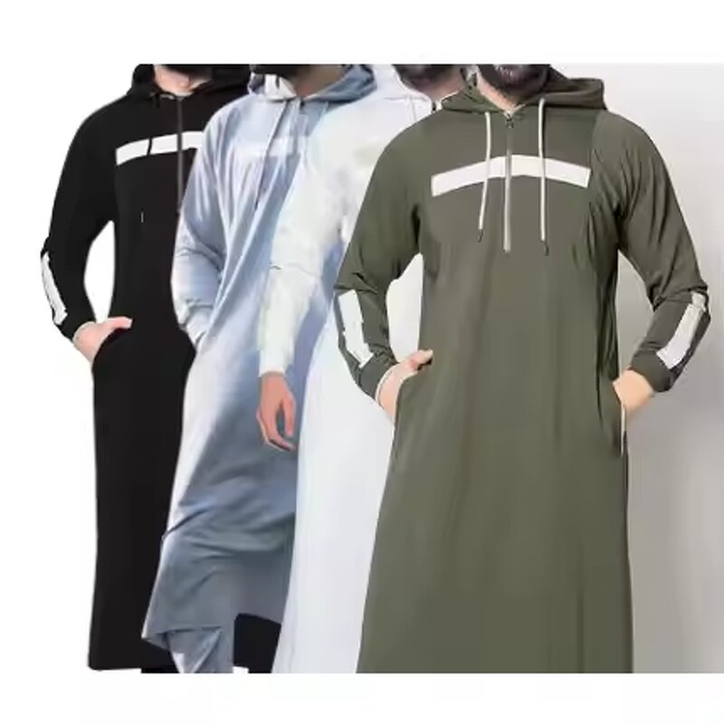 Men Kaftan Manufacturer - OEM Custom Winter Zip Hooded Arab Clothing