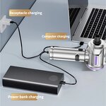 Handheld Car Vacuum Cleaner Manufacturer - OEM 16000Pa Brushless 4 Nozzles USB