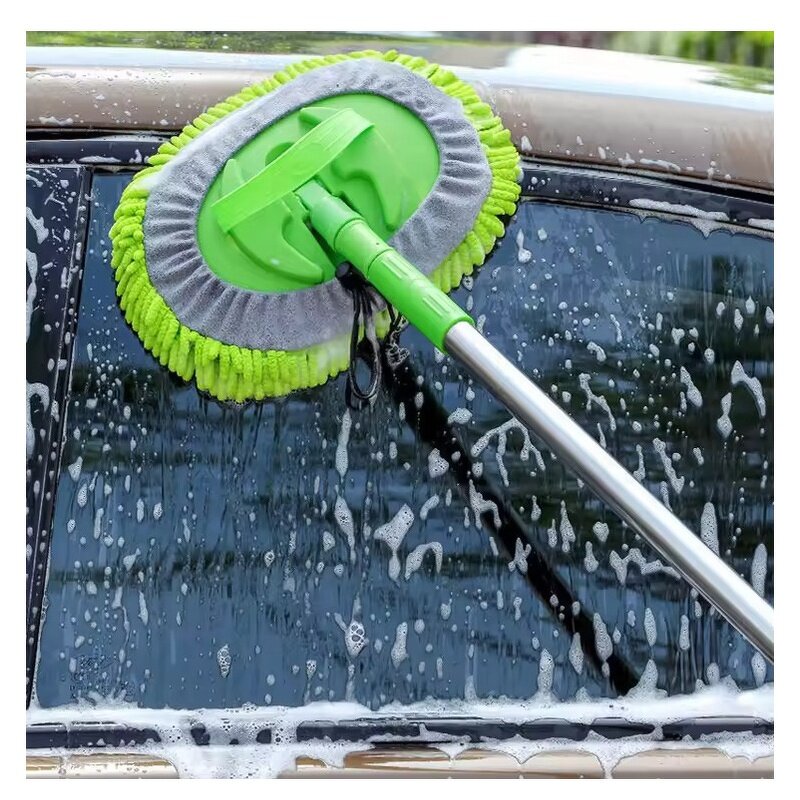 Microfiber Chenille Wash Brush Manufacturer - OEM Retractable Head Detachable Telescopic