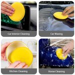 Car Detailing Sponge Pad Factory - OEM Yellow Soft Wax Polish Foam Clean Buffer