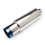 Car Exhaust Pipe Muffler Tip Factory - OEM Universal HKS BMW Round Burnt Blue