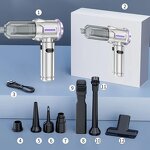 Portable Car Vacuum Cleaner Factory - OEM Multifunction ABS 8000-12000Pa USB